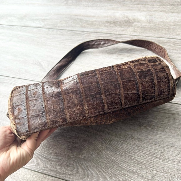 The Trend Italian Leather Animal Skin Mini Duffel Bag - Picture 4 of 16